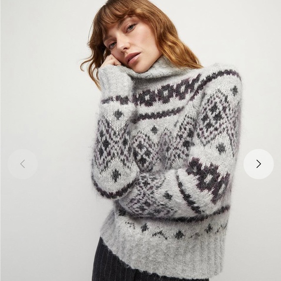 NWT - VERONICA BEARD - CHIANA FAIR ISLE SWEATER - Picture 1 of 8
